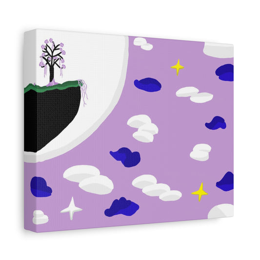 Canvas Print - Moonlit Blossom Tree Sky Wall Art