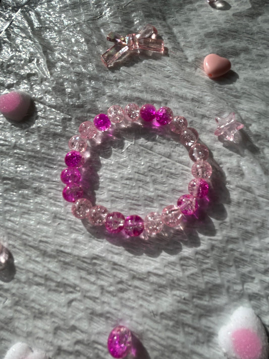 Pink Croquet - Hand Made Bracelet